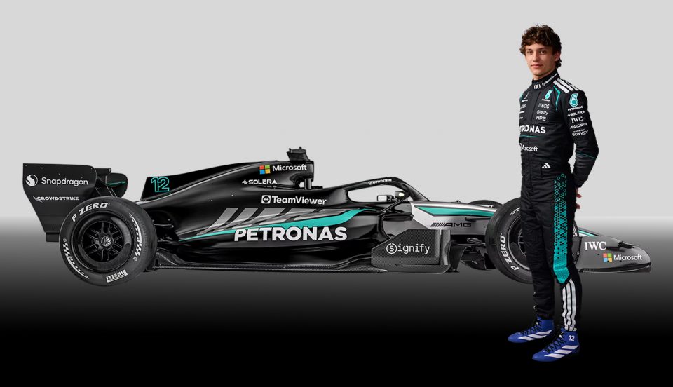 Kimi Antonelli, de apenas 19 anos, é o líder do campeonato e o favorito a vencer o GP de Miami (Foto: Formula 1/Divulgação)