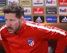 O argentino Simeone é o técnico do Atlético de Madrid e refutou o favoritismo dos adversários na Champions (Foto: Wikimedia)