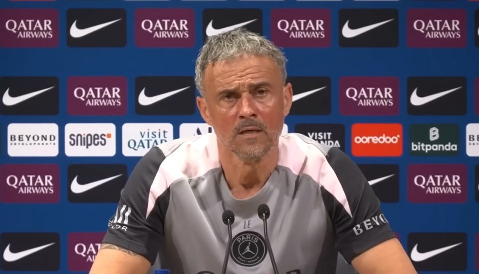 Luis Enrique, técnico do PSG: “Foi um espetáculo”. Jogo de volta será nesta quarta (Foto: Youtube)