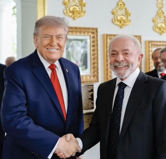 Presidentes reuniram-se por mais de três horas no Salão Oval (Foto: Presidência da República do Brasil)