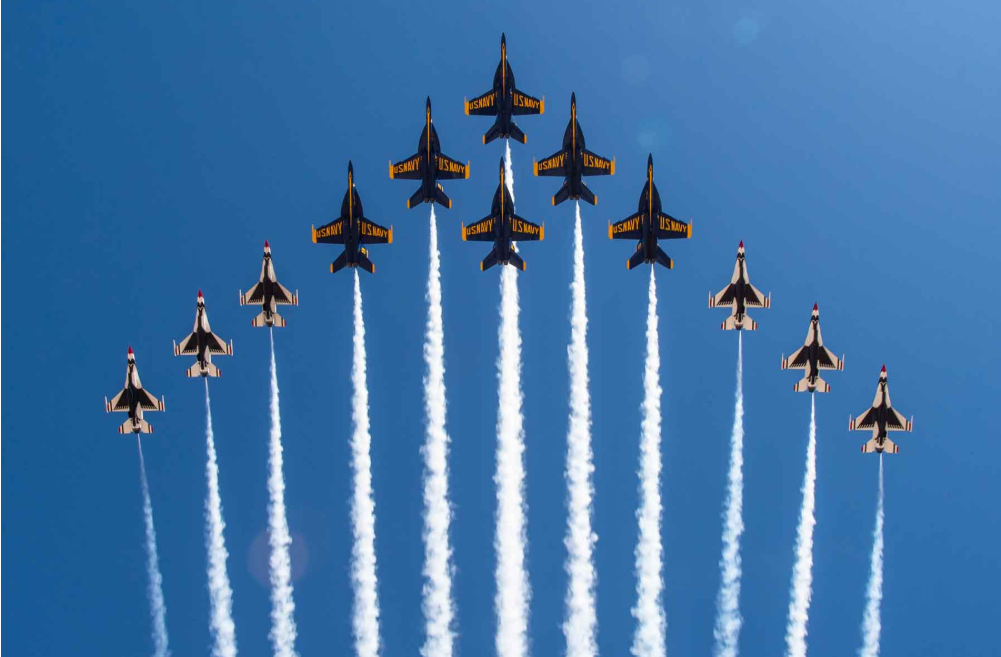 Céu da Flórida vira palco de espetáculo aéreo neste fim de semana em Fort Lauderdale