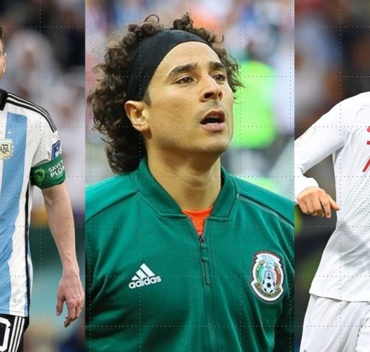 Messi, Ochoa e Cristiano Ronaldo serão os primeiros jogadores da história com participação em seis mundiais (Foto: Wikimedia)