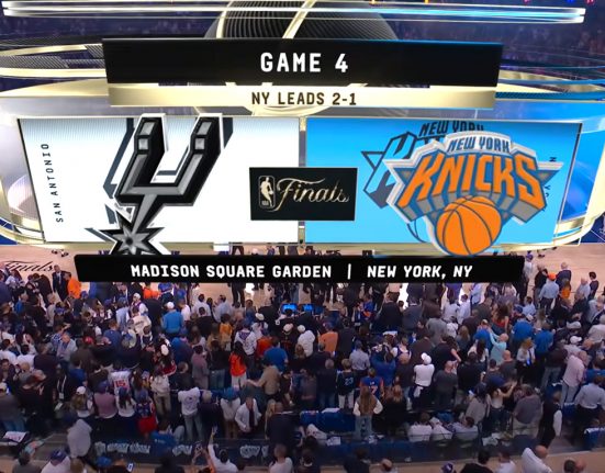 O Madison Square Garden, em Nova York, teve uma noite histórica, com a maior “virada” em jogos nas finais da liga profissional de basquete norte-americana (Foto: Youtube)