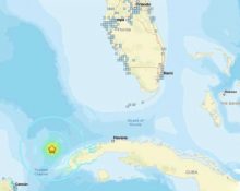 O terremoto foi o mais forte registrado na região do Golfo do México desde o início da era moderna de monitoramento sísmico (Foto: Reprodução TV)