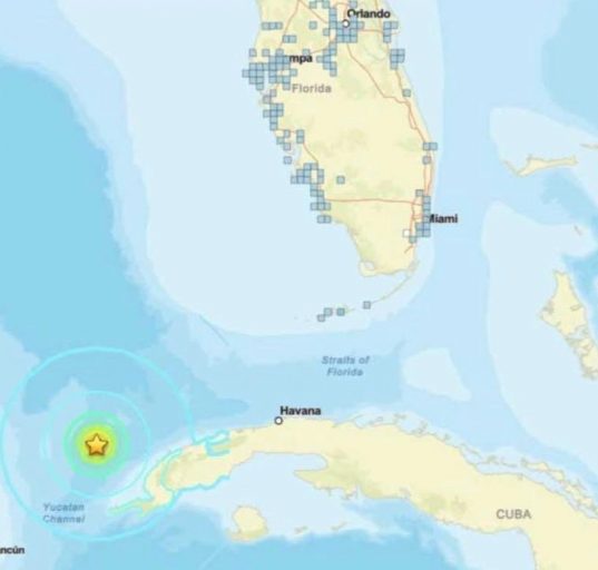 O terremoto foi o mais forte registrado na região do Golfo do México desde o início da era moderna de monitoramento sísmico (Foto: Reprodução TV)